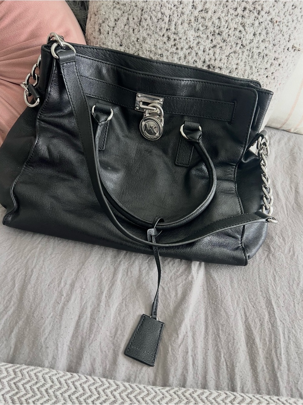 Michael Kors Black Hamilton tote🖤